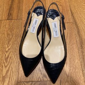 JIMMY CHOO sling back shoes, size 38,5, excellent condition